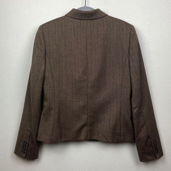 Women’s 100% Wool Blazer Herringbone Chaps Size 6 - Picture 3 of 3